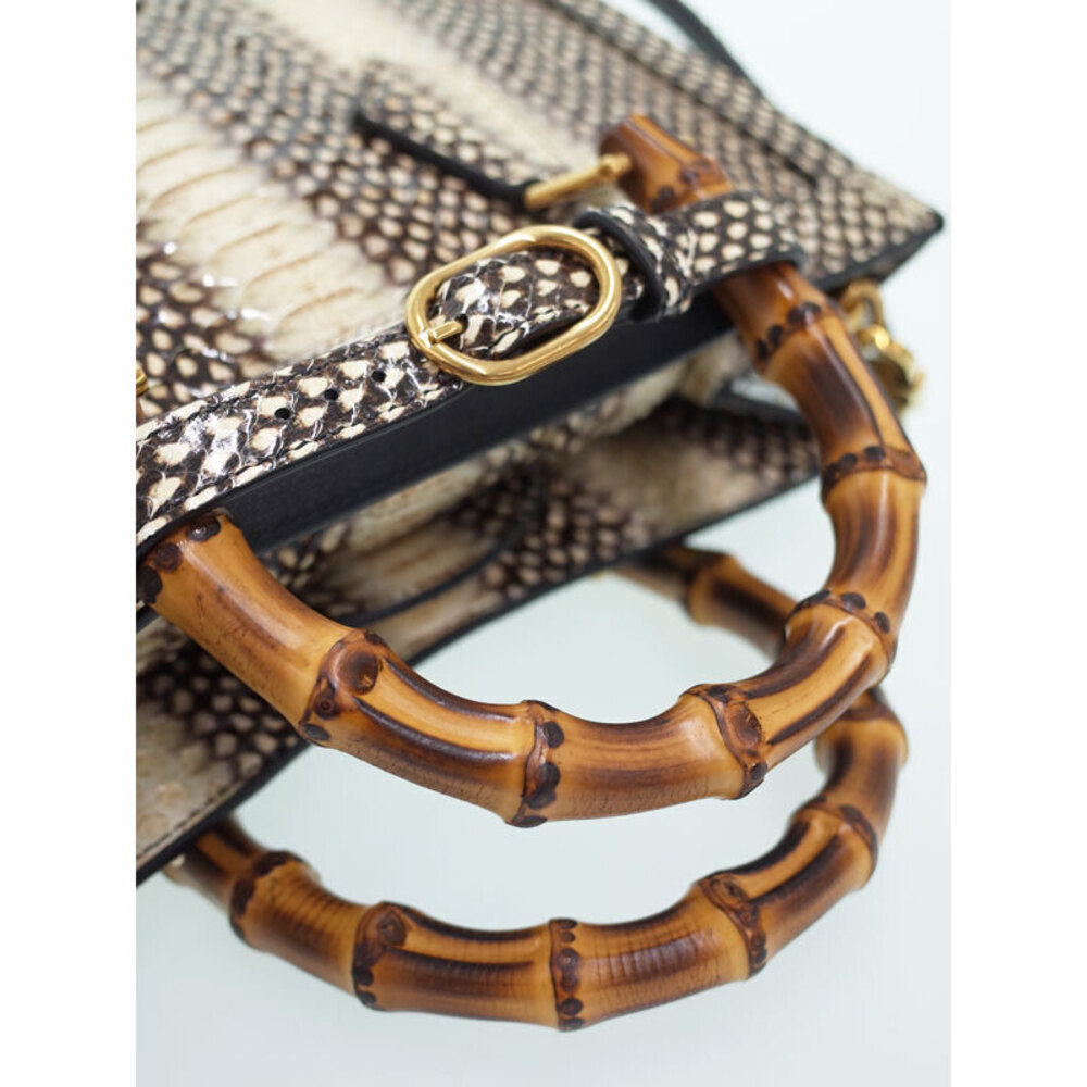 Gucci Bag Python Tote Bamboo - Picture 9 of 9